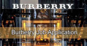 burberry application to work|burberry job opportunities.